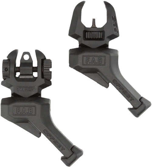 FAB Defense FX-FRBSOSB Offset Flip-Up Iron Sight Set - Black