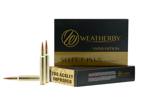 Weatherby 280 Ackley Improved 168gr Ammunition - 20 Rounds
