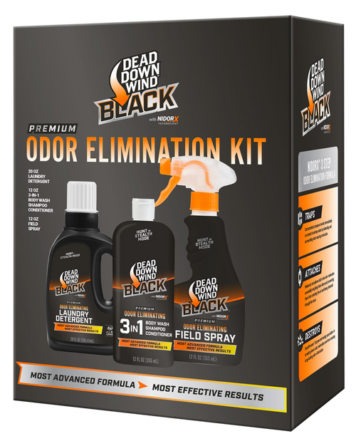 Dead Down Wind Premium 3-Piece Scent Elimination Kit - Black