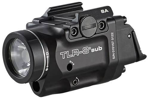 Streamlight 69419 TLR-8 Sub Gun Light with Red Laser  Black Anodized 500 Lumens White LED Springfield Armory Hellcat                                                                                    