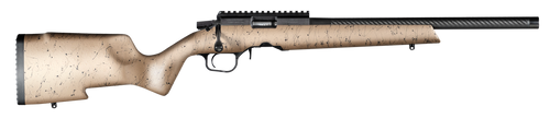 Christensen Arms 8011200100 Ranger  22 LR 10+1 18" Carbon Fiber/Threaded Barrel, Black Anodized Finish, Tan with Black Webbing Stock                                                                    