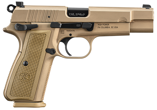 FN High Power 9mm 4.7" Barrel 10+1 Capacity FDE Finish