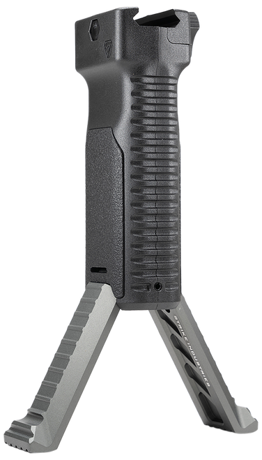 Strike Industries ARALBIPODGY Bipod Grip  Gray Polymer                                                                                                                                                  