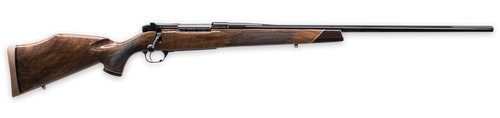 Weatherby MDX01N7MMWR6O Mark V Deluxe 7mm Wthby Mag 3+1 26" High Gloss Fluted Barrel, High Gloss Blued Drilled & Tapped Stainless Steel Receiver, Fixed Gloss Walnut  Stock                             