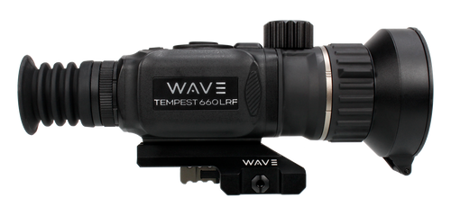 Wave WTS300 Tempest 660D LRF Thermal Black 3.4x60mm Illuminated Multi Reticle, Digital Zoom 13.6x Rapid/Smooth, 640x512, 12 Microns, 50 Hz Resolution                                                   