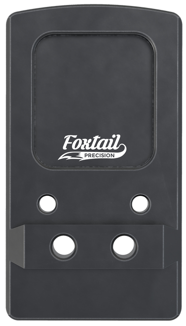 Foxtail Precision 100015 Rear Sight Dovetail Optic Adapter Plate for non MOS Glock  Black Anodized Glock Non MOS                                                                                        