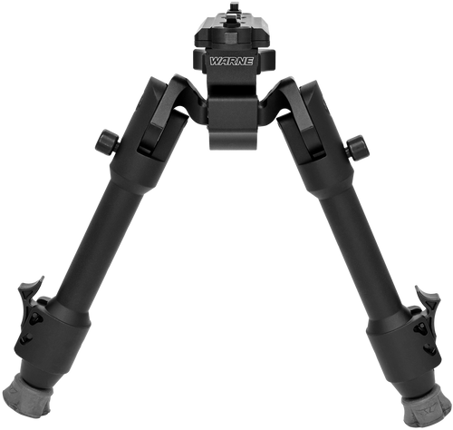 Warne 7904M Skyline Precision Bipod  Folding Black Aluminum/Steel                                                                                                                                       