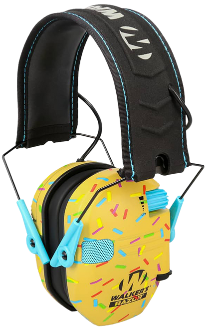 Walker's Razor Slim Electronic Earmuffs 23dB NRR Sprinkles Pattern
