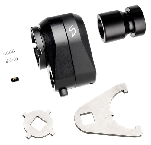 Stern Defense 008SDRABADMINID1M Rapid Attach Mini Buttstock Adapter Black Aluminum/Steel                                                                                                                