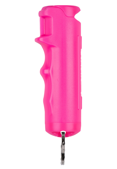 SABRE F15PUSG02 Flip Top Pepper Spray Pink w/ Snap Clip