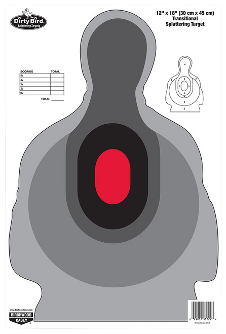 Birchwood Casey Dirty Bird Silhouette Targets 12"x18" 8-Pack