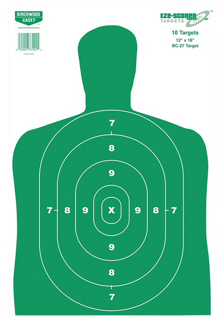 Birchwood Casey BC-27 Silhouette Paper Targets 12x18 100 Pack