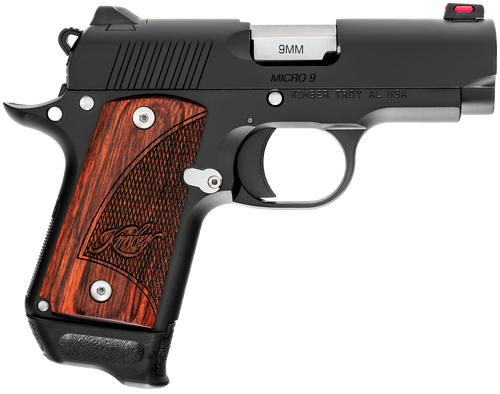 Kimber Micro 9 RTC 9mm Pistol 7+1 3.15" Barrel Rosewood Grips