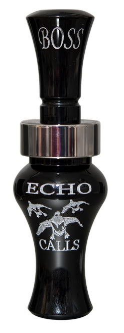 Echo Calls Boss Open Call Single Reed Mallard Duck Call - Black Acrylic