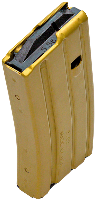 DuraMag AR-15 20rd Magazine 300 BLK/5.56 Desert Gold Aluminum