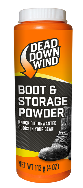 Dead Down Wind Boot Powder 4oz Odor Eliminator Unscented Hunting
