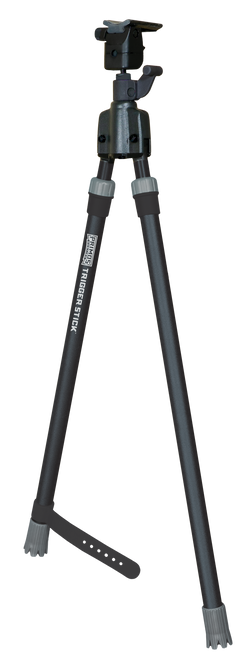 Primos 65826 Trigger Stick  Bipod made of Steel with Black & Gray Finish, QD Swivel Stud Attachment Type & Medium Height (Clam Package)                                                                 