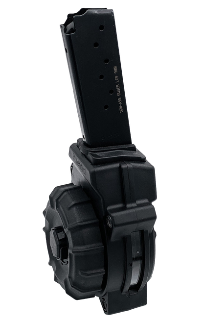 ProMag DRMA95   30rd Drum 9mm Fits Ruger LC9/EC9 Black Polymer                                                                                                                                          