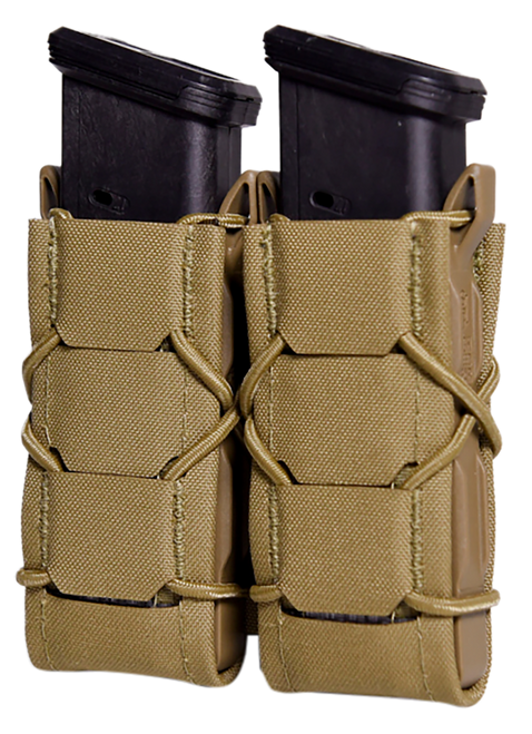 High Speed Gear TACO Gen 2 Double Pistol Mag Pouch Coyote Brown