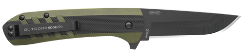Outdoor Edge Razor VX4 3.0" Folding Knife Black/Green G10 Handle