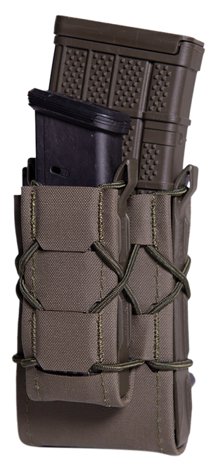 High Speed Gear 24DD00OD TACO Gen 2 Double Decker OD Green Nylon MOLLE Compatible w/ Rifle/Pistol                                                                                                       