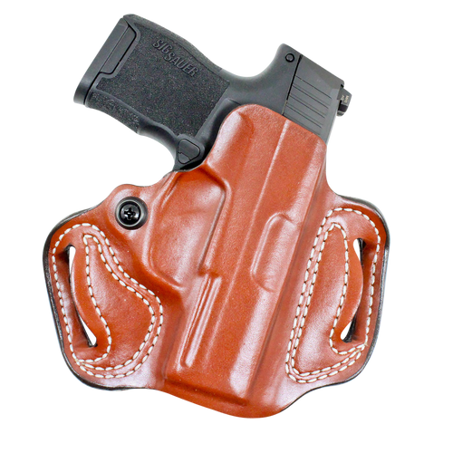 DeSantis Mini Slide 086TA8JZ0 Tan Leather OWB Holster Sig P365
