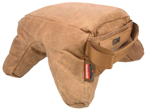 Birchwood Casey BC-BAG-SSEU Steady-Shot Echo Bag Heavyweight Prefilled Tan Wax Canvas Front and Rear Bag                                                                                                