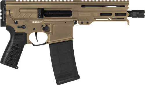 CMMG Dissent 5.56 NATO 6.5" Barrel 30rd Coyote Tan Cerakote