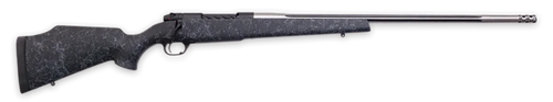 Weatherby MAM01N300PR8B Mark V Accumark 300 PRC 3+1 26" Threaded/Fluted Stainless Barrel, Graphite Black Rec, Gray Webbed Black Monte Carlo Stock, Accubrake Muzzle Brake, Adj. TriggerTech Trigger     