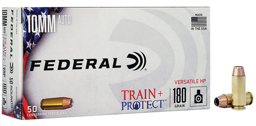 Federal TP10VHP1 Train + Protect 10mm Auto 180gr VHP 50rd Box
