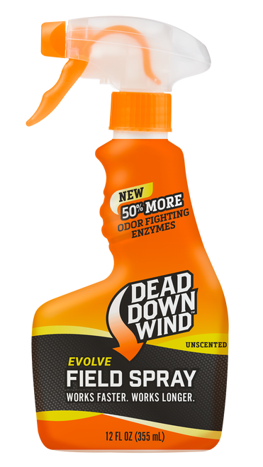 Dead Down Wind 131218 Evolve Field Spray  Odor Eliminator Unscented Scent 12 oz Trigger Spray                                                                                                           