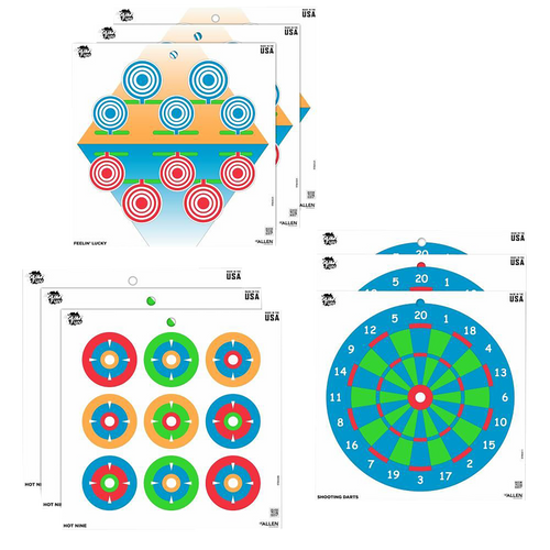 EZ-Aim 15638 Plinking Paper Targets 12x12 Pack of 12 Multi-Gun
