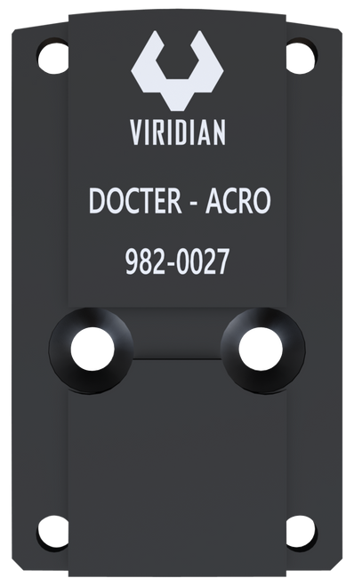 Viridian 9820027 RFX45 Docter Mounting Adapter  Black Anodized                                                                                                                                          