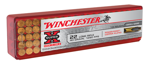Winchester Super X 22LR 40gr Power Point 100rd Box X22LRPP1