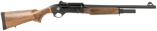 MAC 21000122 2 Tactical 12 Gauge Bolt 3" 5+1, 18.50" Black Anodized Steel Barrel, Drilled & Tapped/Picatinny Rail Black Anodized Receiver, Turkish Walnut Wood Stock                                    