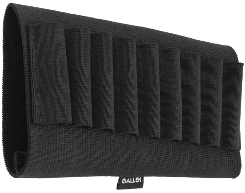 Allen 206 Buttstock Cartridge Holder 9 Round Black Elastic Mount