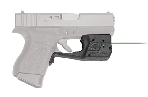 Crimson Trace 0158601 LL-803G Laserguard Pro  Black Green Laser Glock 42/43/43X/48                                                                                                                      