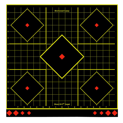 Birchwood Casey Shoot-N-C 17.75" 5-Diamond Reactive Targets 5-Pack