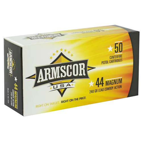 Armscor FAC44M1N 44 Rem Mag 240gr Semi Wadcutter Ammo 50rd
