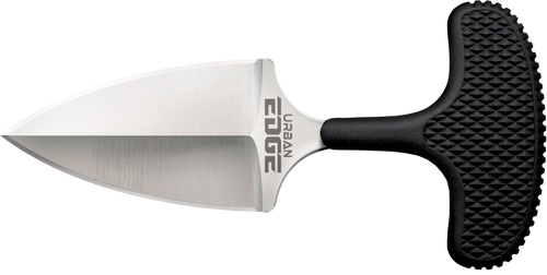 Cold Steel CS43XL Urban Edge  2.50" Fixed Plain Stone Washed Japanese AUS-8A SS Blade/Black Kray-Ex Handle                                                                                              