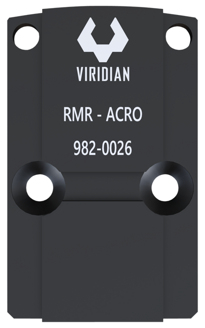 Viridian 9820026 RFX45 RMR Mounting Adapter  Black Anodized                                                                                                                                             