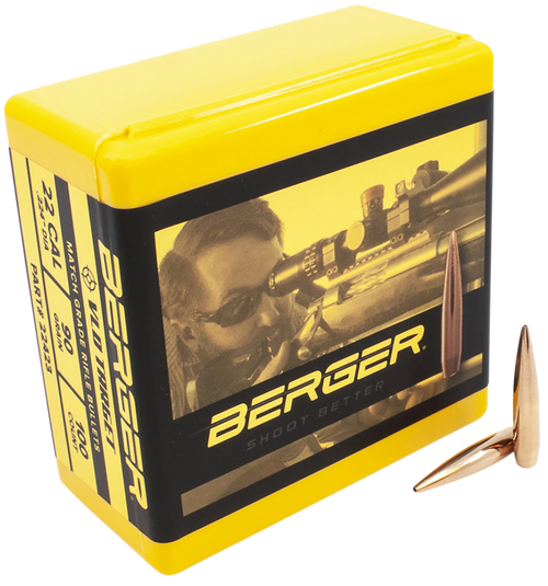 Berger 22423 VLD Target 22Cal 90gr Match Bullets - 100/Box