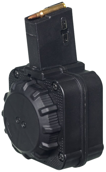 ProMag DRMA8 AR-15 Drum Magazine 65 Round 5.56/.223 Black Polymer