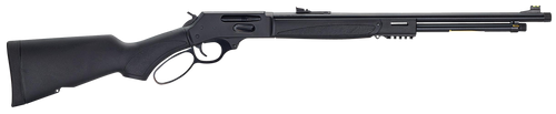 Henry H009X-360BH X Model  Full Size 360 Buckhammer 5+1 21.37" Blued Steel Barrel, Blued Drilled & Tapped Stainless Steel Receiver, Fixed Black Synthetic Stock, Right Hand                             