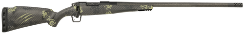 Fierce Firearms ROG65PRC24BF Carbon Rogue  Full Size 6.5 PRC 3+1 24" Hand Lapped/Match Grade Threaded Barrel, Black Cerakote Steel Receiver, Forest Camo Fierce Rogue Carbon Fiber Stock                