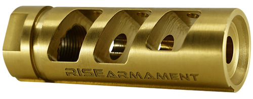 Rise Armament RA-701 Gold Nitride Titanium Compensator 22 Cal 1/2x28