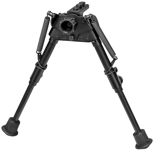 Harris Bipods S-BRM-LOK Swivel BR M-LOK, 6-9", Black Steel/Aluminum, Rubber Feet                                                                                                                        
