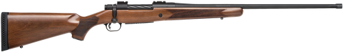 Mossberg 28132 Patriot Walnut 300 Win Mag 3+1 24" Threaded/Fluted Barrel w/Recessed Match Crown, Matte Blued Metal Finish, Spiral-Fluted Bolt, Walnut Stock, Drop Box Magazine, Adjustable LBA Trigger  