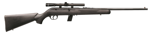 Savage Arms 40000 64 FXP 22 LR Caliber with 10+1 Capacity, 21" Barrel, Matte Blued Metal Finish, Matte Black Synthetic Stock & No AccuTrigger Right Hand (Full Size) Includes 4x15mm Scope              