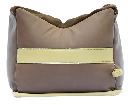 BenchMaster BMALBBKE Bench Bag  Large Empty Brown Leather Front Bag 24 oz                                                                                                                               